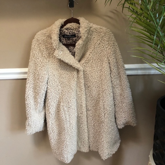 Kenneth cole faux fur teddy jacket Clearance